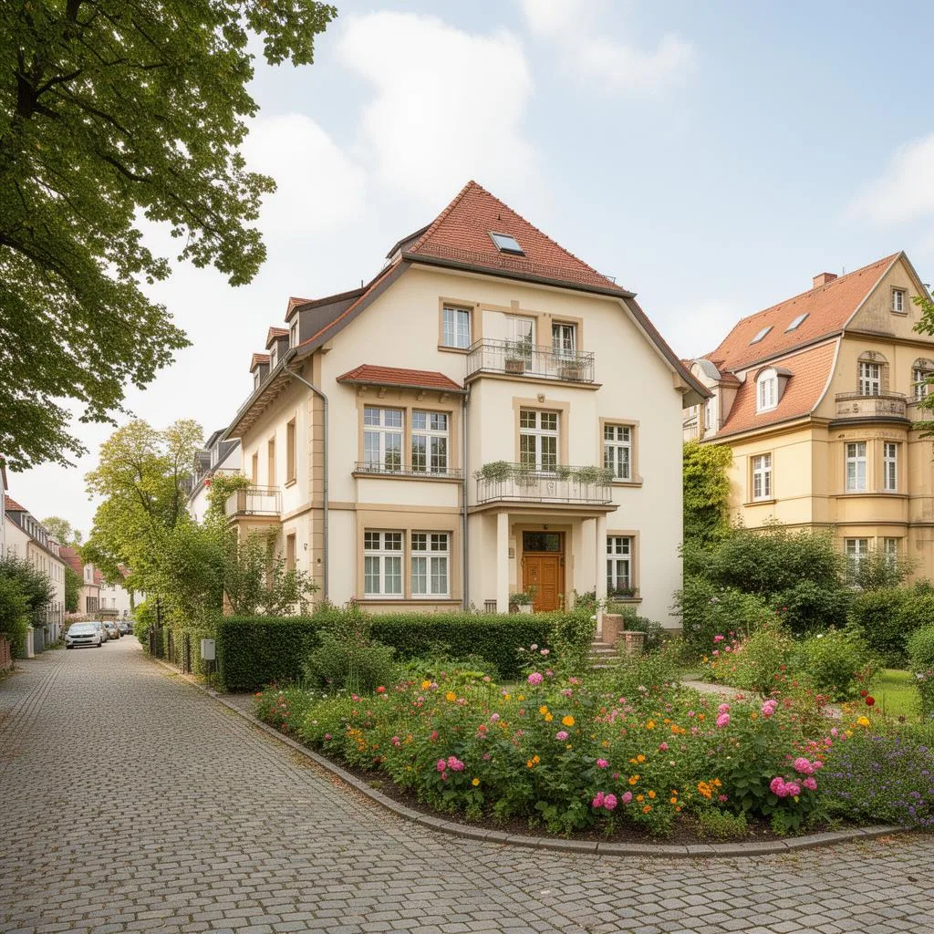 Elegantes Einfamilienhaus mit gepflegtem Garten in einer Dresdner Villenlage